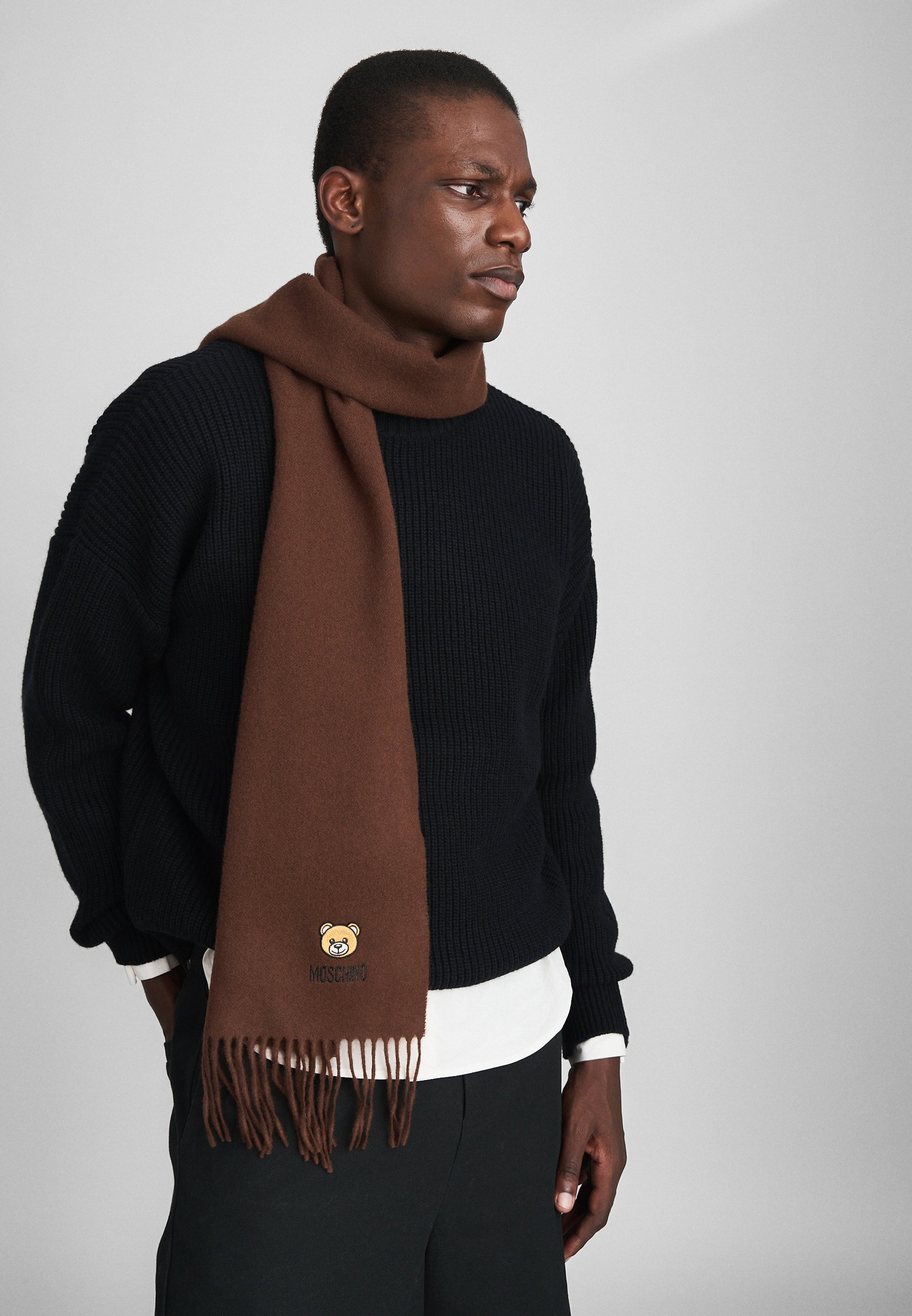 MOSCHINO WINTER SCARF UNISEX - Scarf - brown - Zalando.co.uk