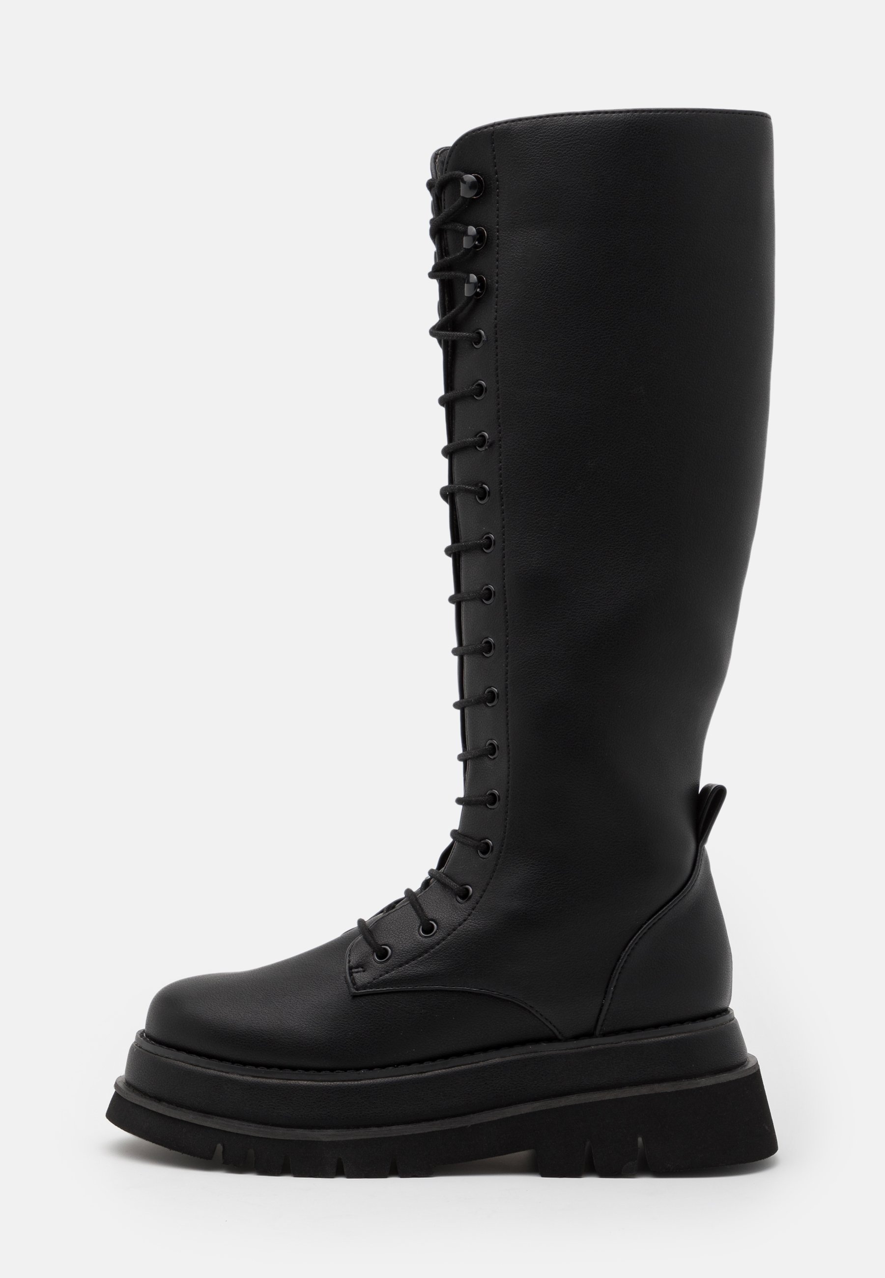 CHUNKY LACE UP BOOTS Platåstövlar black CHUNKY LACE UP BOOTS Platåstövlar black