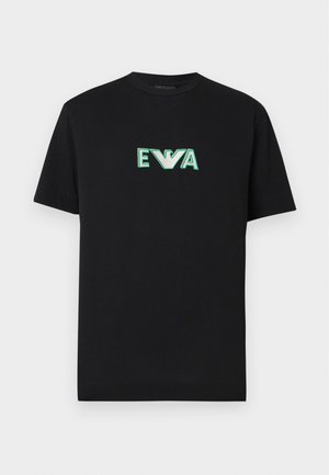 Emporio Armani, T-shirt imprimé - black beauty