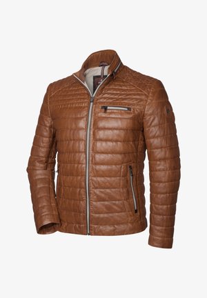 TERENZ - Leren jas - cognac