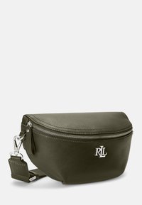 Lauren Ralph Lauren LEATHER MARCY BELT BAG - Skulderveske - dark olive