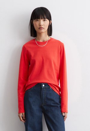 CREWNECK INTERLOCK - Langarmshirt - vermillion red