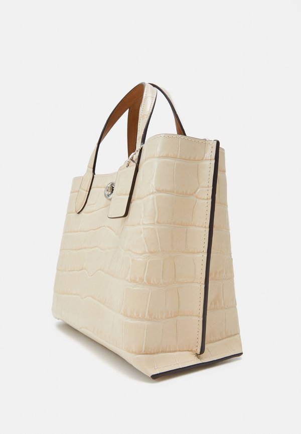 EMBOSSED WILLOW TOTE  - Handbag - ivory4