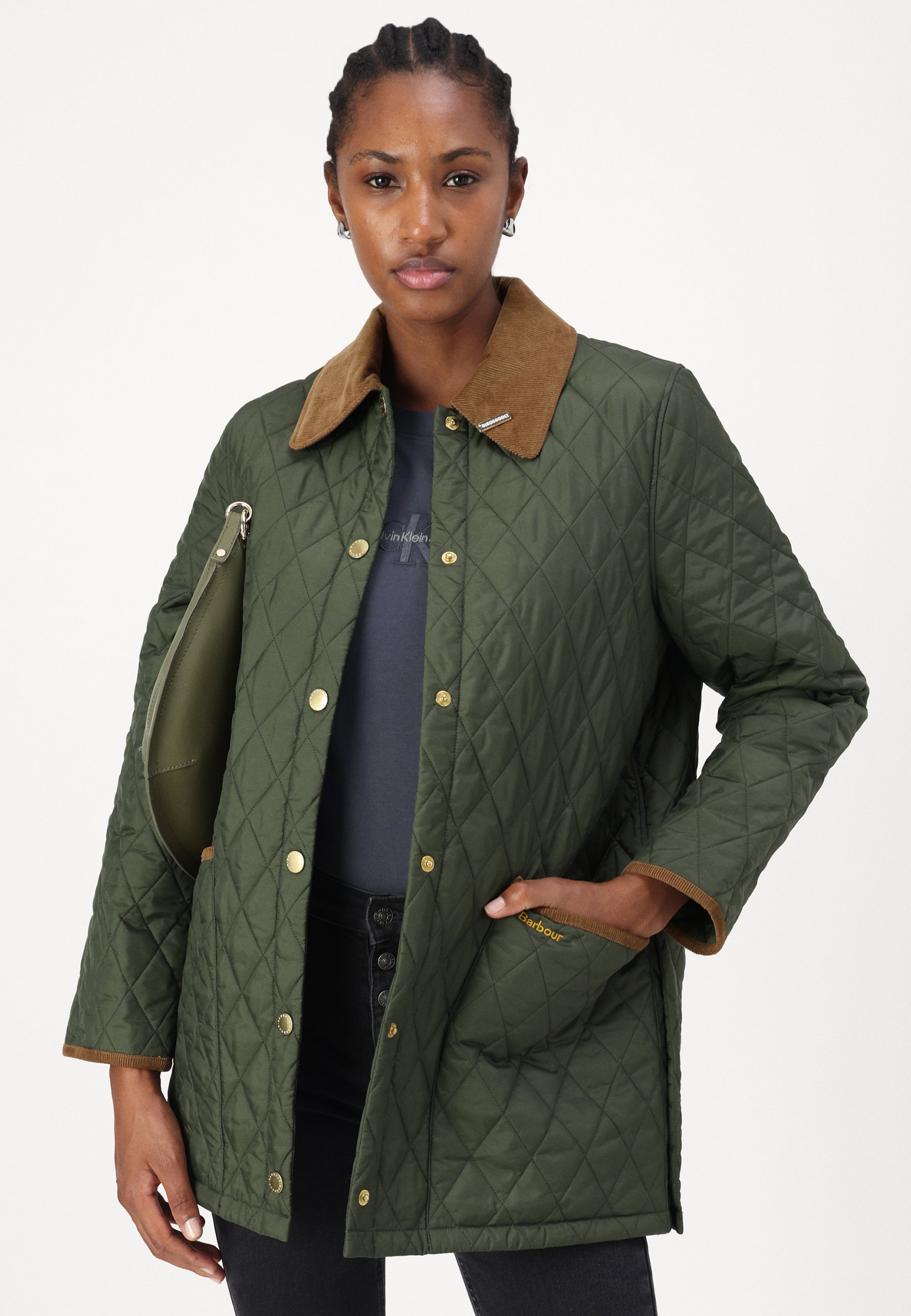 Barbour クラシックジャケット オリーブ L Barbour MODERN LIDDESDALE - Light jacket - olive/classic/olive
