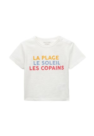 Monoprix, T-shirt imprimé - ecru