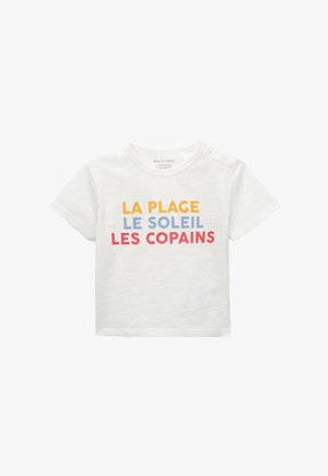 Monoprix, T-shirt imprimé - ecru