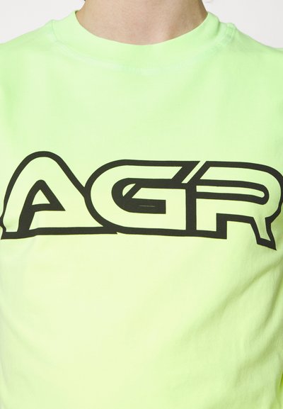 AGR BABY TEE - Μπλουζάκι με στάμπα - green/yellow
