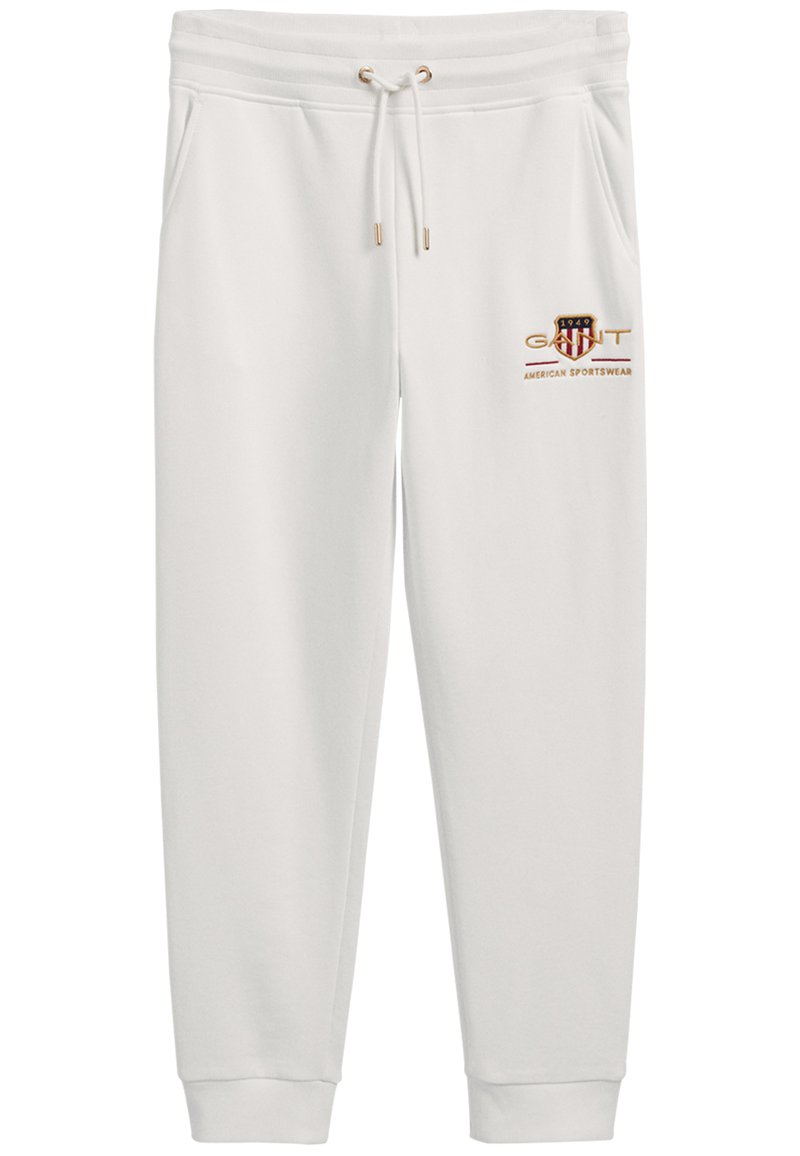 GANT ARCHIVE SHIELD Tracksuit bottoms eggshell/offwhite Zalando.co.uk