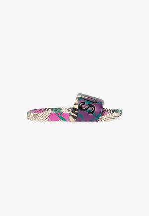 Superdry & Co, SUPERDRY ALL OVER PRINTED POOL SLIDERS.. - Chanclas de baño - optical birds cream