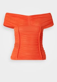 OFF SHOULDER - Camiseta estampada - cherry tomato