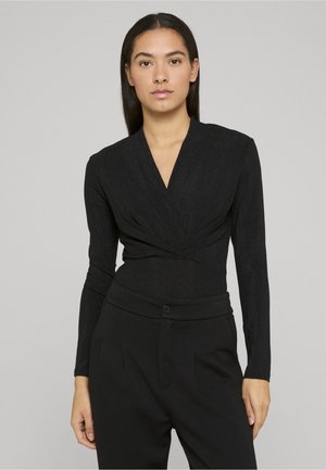 GLITTER  LOW - Longsleeve - black glitter