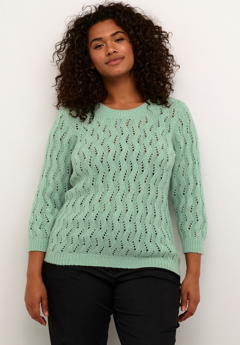 Kaffe Curve KCLANA - Strickpullover - granite green