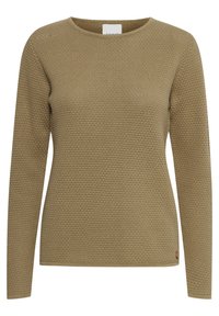 Oxmo Stickad tröja - beige