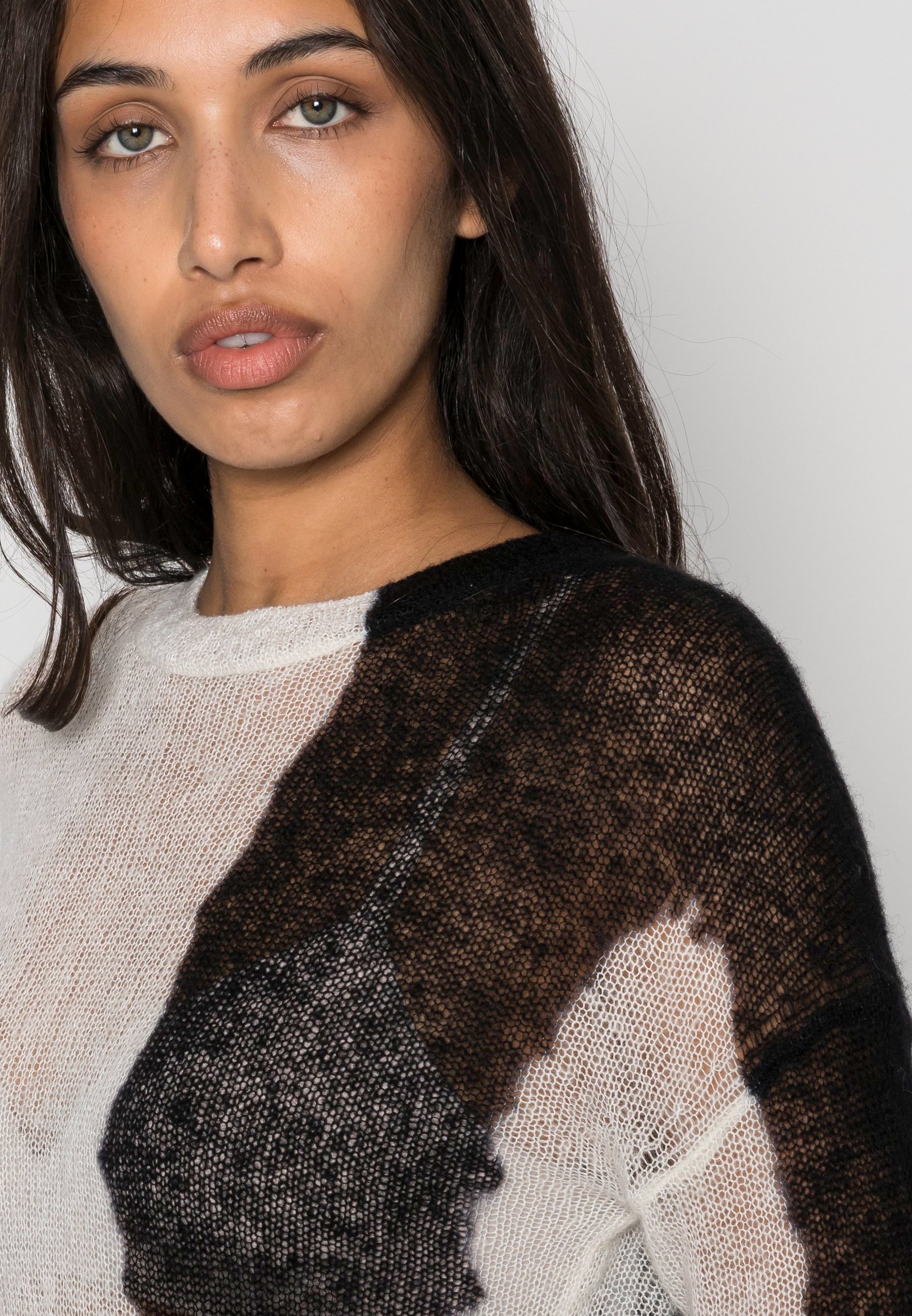 Weekday TUCK - Jumper - black/white 