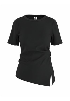 HYPEDROP, TOP HDRIVA SS DRAPED - T-shirt imprimé - black