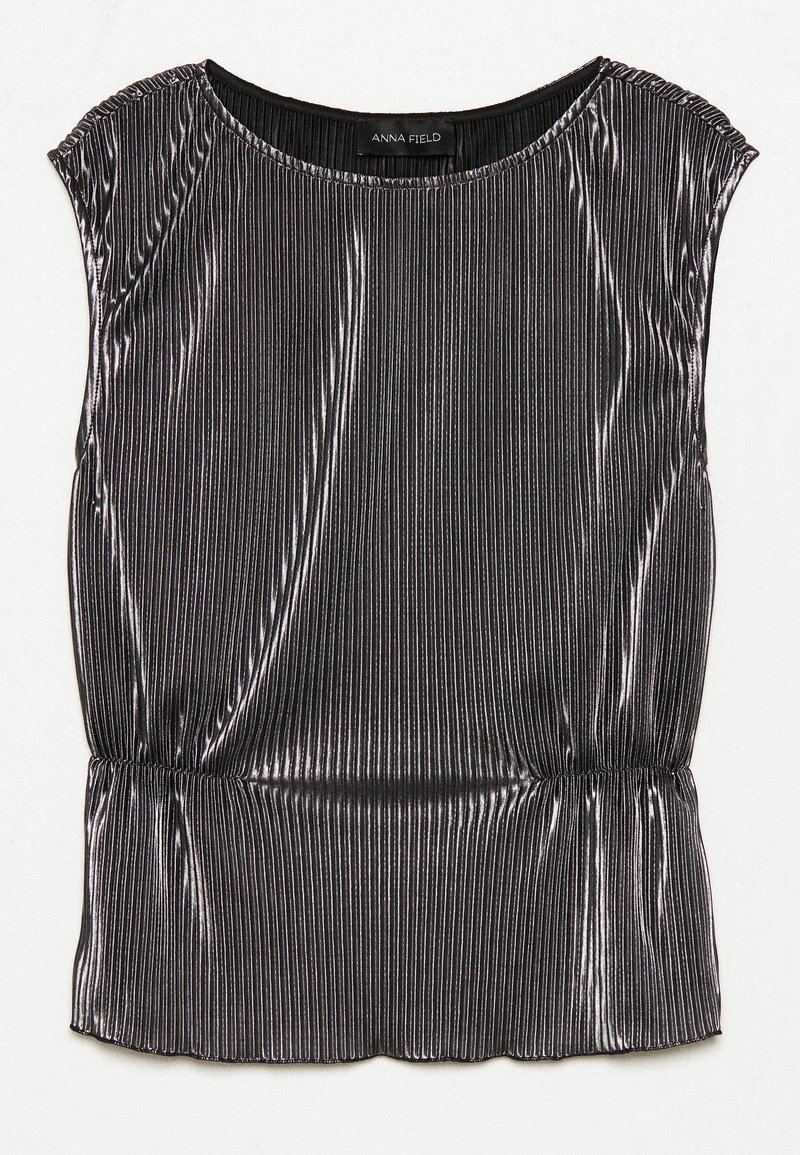 Anna Field Top zilverkleurig