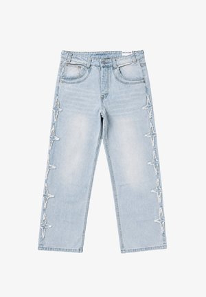 Project X Paris, JEAN REGULAR LARGE À EMPIÈCEMENTS POLARIS - Vaqueros boyfriend - bleu jean délavé clair