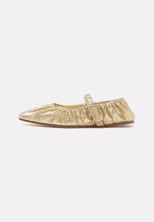 ZADIE BALLET FLAT - Ballerina med reim - gold