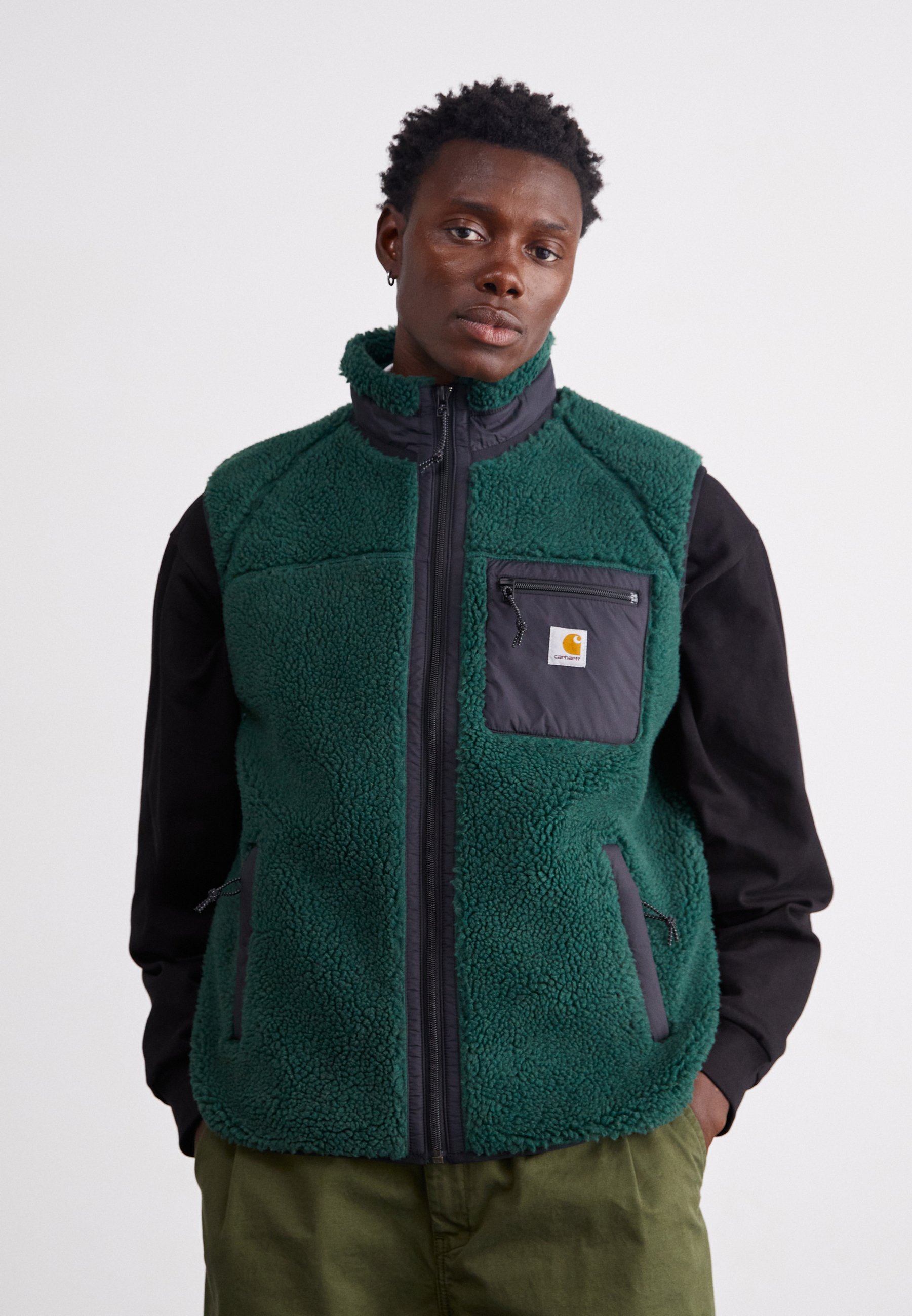 Carhartt WIP PRENTIS VEST LINER - Waistcoat - sycamore tree/black 