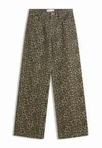 WITH STUDS - Loose Jeans - dark brown