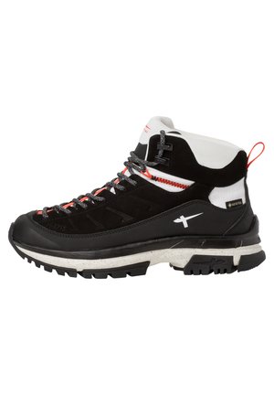 Schnürstiefelette - black jade/wht