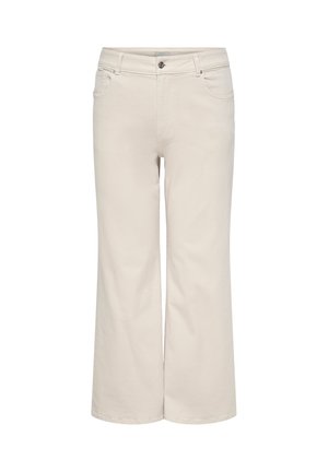 ONLY Carmakoma CARJUICY HOHE TAILLE 
 - Wide leg - ecru
