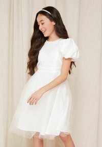 Lipsy REGULAR FIT - PUFF SLEEVE OCCASION  - Kokteilinė suknelė / vakarėlių suknelė - ivory