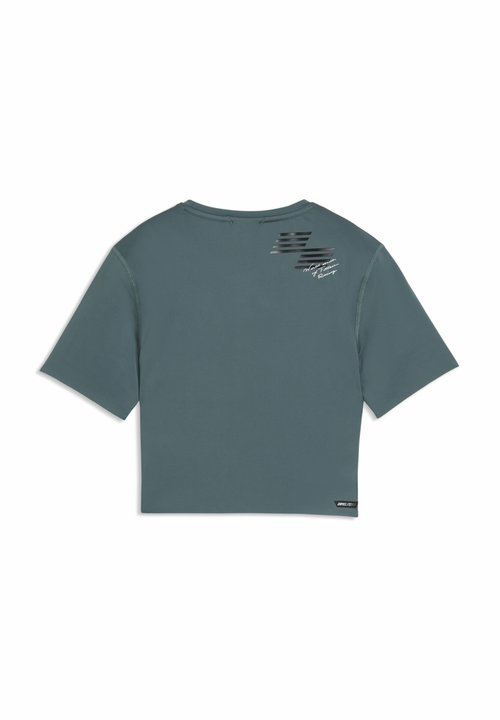 PUMA W X HYROX PWRMODE CROP TEE - Sports T-shirt - herb garden — photo 4