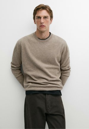 Massimo Dutti, Striktrøje - light brown
