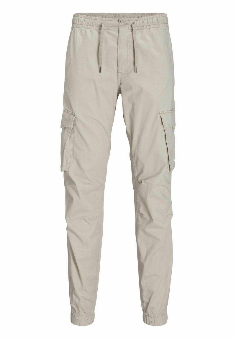 Jack & Jones JPSTKANE JJNOAH CUFFED - Cargobukser - silver cloud