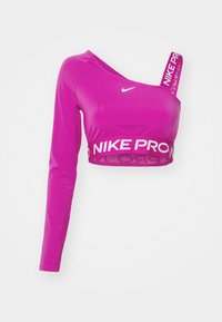 SHINE CROP  - Μπλούζα με μακριά μανίκια - hot fuchsia/silver