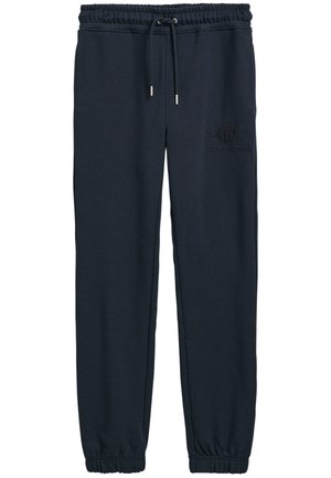GANT TONAL ARCHIVE SHIELD  - Tracksuit bottoms - evening blue