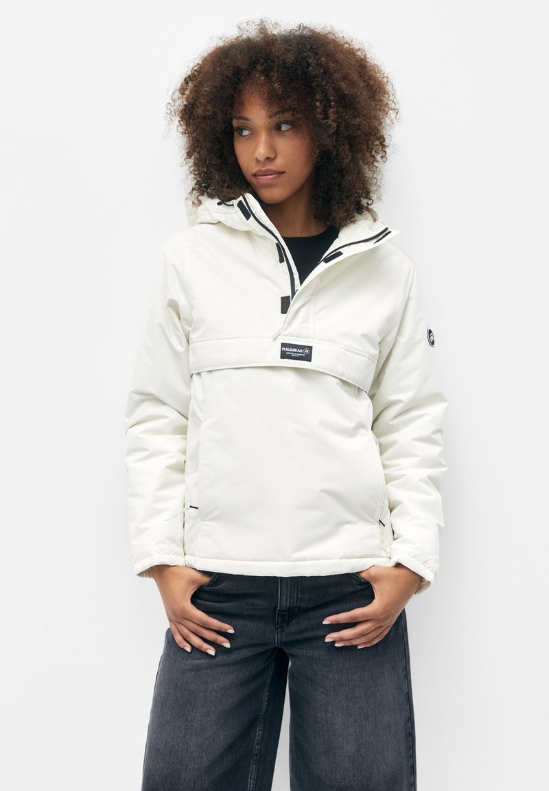 PULL&BEAR POUCH POCKET Übergangsjacke white/weiß Zalando.de