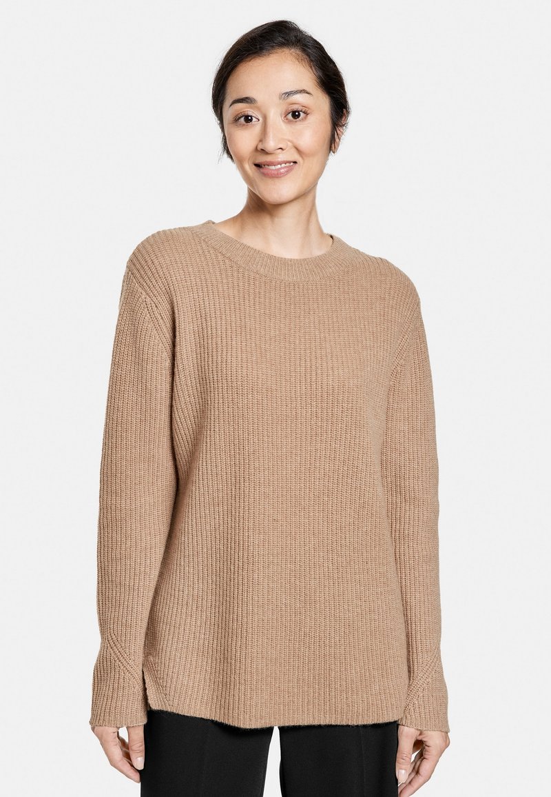Damen Strickjacken | Gerry Weber Strickpullover camel melange/camel - VF41729 Damen Strickjacken | Gerry Weber Strickpullover camel melange/camel - VF41729