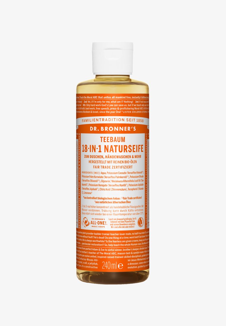 Dr. Bronner´s - 18-IN-1 NATURAL SOAP - Duschtvål - teebaum, Förstora