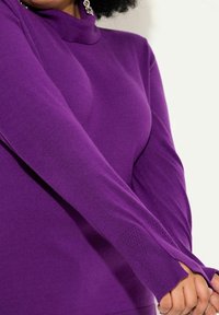 Ulla Popken ROLLKRAGEN BÜNDCHEN - Maglione - dark purple