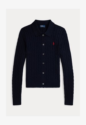 Polo Ralph Lauren CABLE-KNIT COTTON CARDIGAN - Cardigan - hunter navy