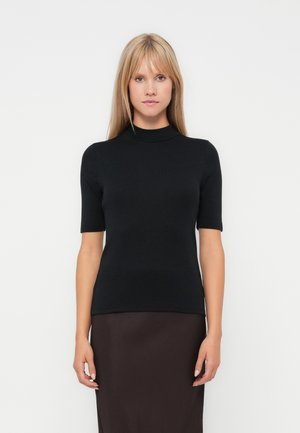 MOCK NECK - T-shirts - black