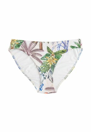 HIGH LEG - Spodný diel bikín - cream/navy parrot print