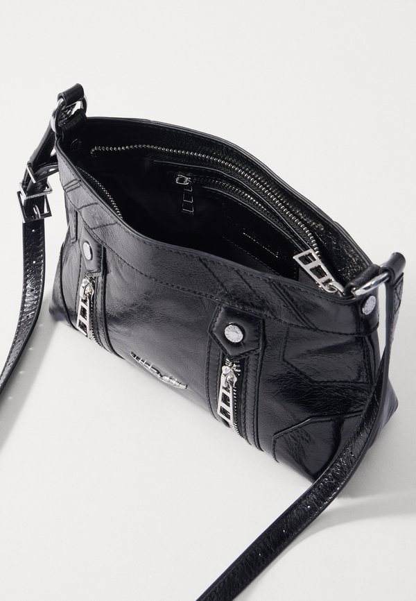 SUNNY MOOD VINTAGE PATENT - Cross body bag - noir3