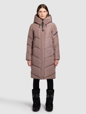JANGE - Zimný kabát - taupe
