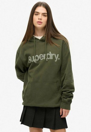 Superdry & Co CORE LOGO CITY LOOSE FIT - Hoodie - army khaki
