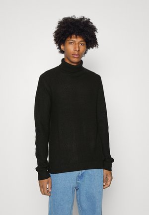 JORDAMIAN ROLL NECK - Pullover - black