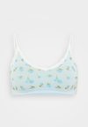 ONLHOLLY PATTERN SCOOP BRALETTE - Bustier - ballad blue/blue