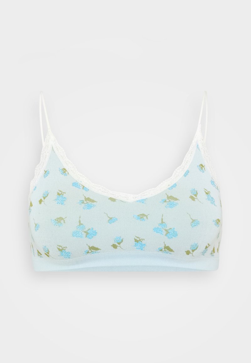 ONLY ONLHOLLY PATTERN SCOOP BRALETTE - Bustier - ballad blue/blue ...