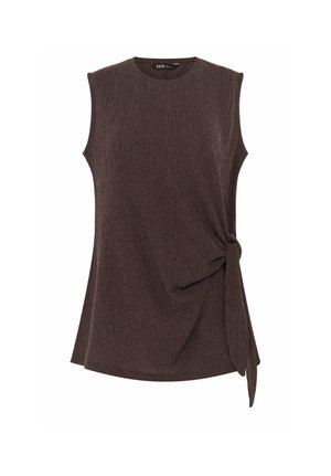 Yours Clothing, PLUS SIZE VESTS & CAMIS - Top - chocolate