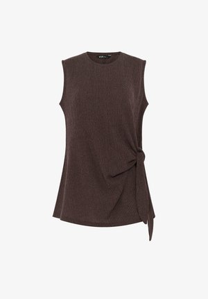 Yours Clothing, PLUS SIZE VESTS & CAMIS - Top - chocolate