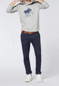 Polo Sylt Felpa con cappuccio - mottled grey