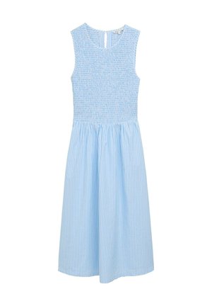 TOM TAILOR DENIM Rochie de zi - vertical blue white stripe