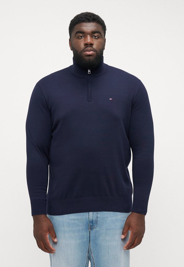 ESSENTIAL ZIP MOCK - Jumper - desert sky
